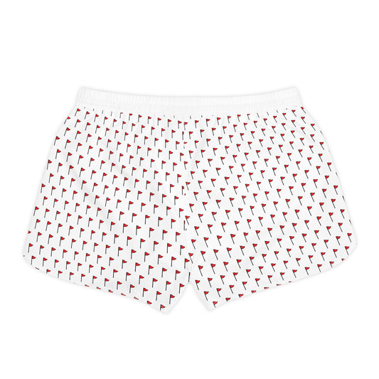 Women's Casual Shorts w/ Flag Pattern and Cray Logo