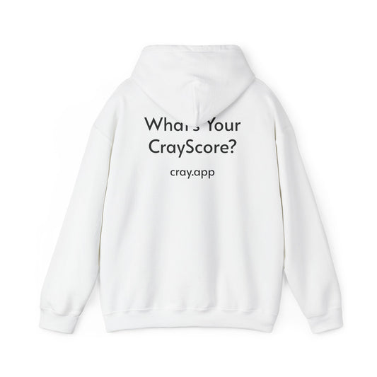 Cray Unisex Hoodie (tagline) - White - Red Flag Fox