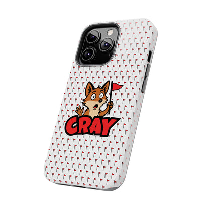 Cray Phone Case - White - Red Flag Fox