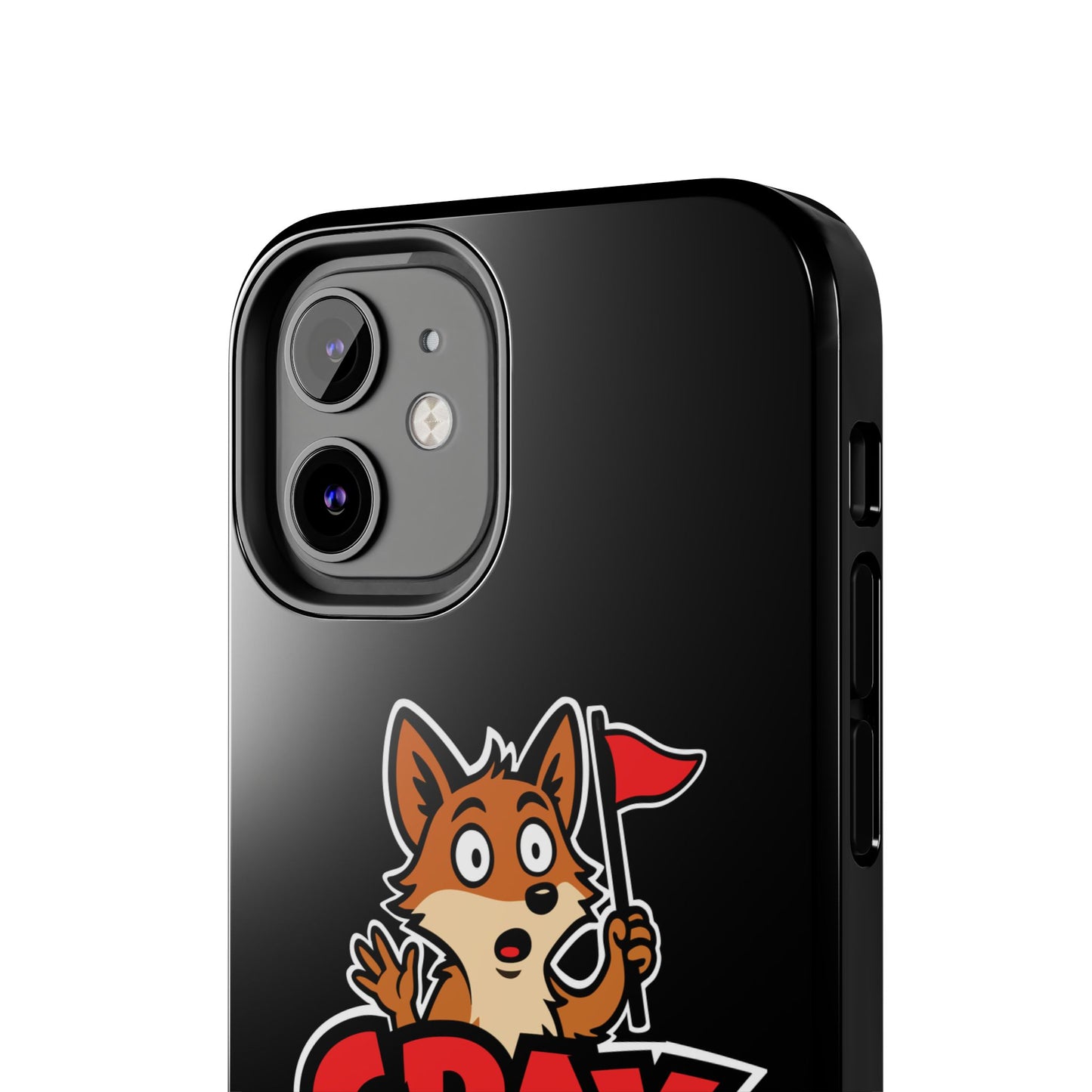 Cray Phone Case - Black - Red Flag Fox