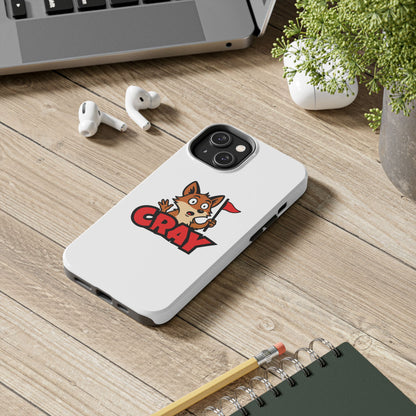 Cray Phone Case - White - Red Flag Fox