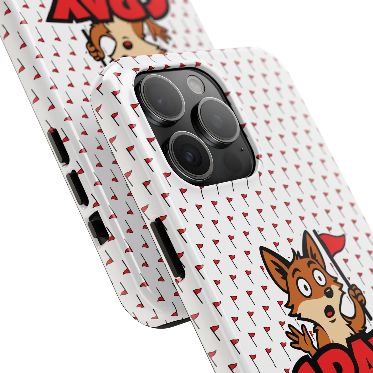 Cray Phone Case - White - Red Flag Fox