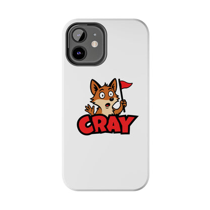 Cray Phone Case - White - Red Flag Fox