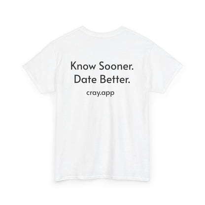 Cray Unisex T-Shirt - White - Red Flag Fox