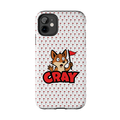 Cray Phone Case - White - Red Flag Fox