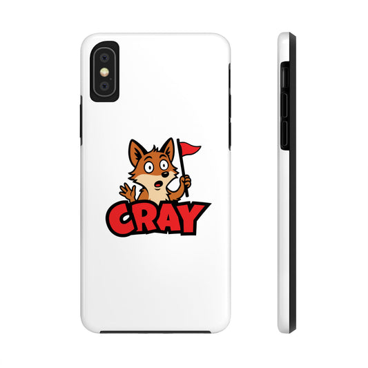 Cray Phone Case - White - Red Flag Fox
