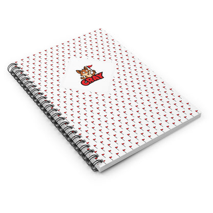 Flag Pattern Spiral Notebook - Ruled Line