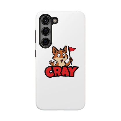 Cray Phone Case - White - Red Flag Fox
