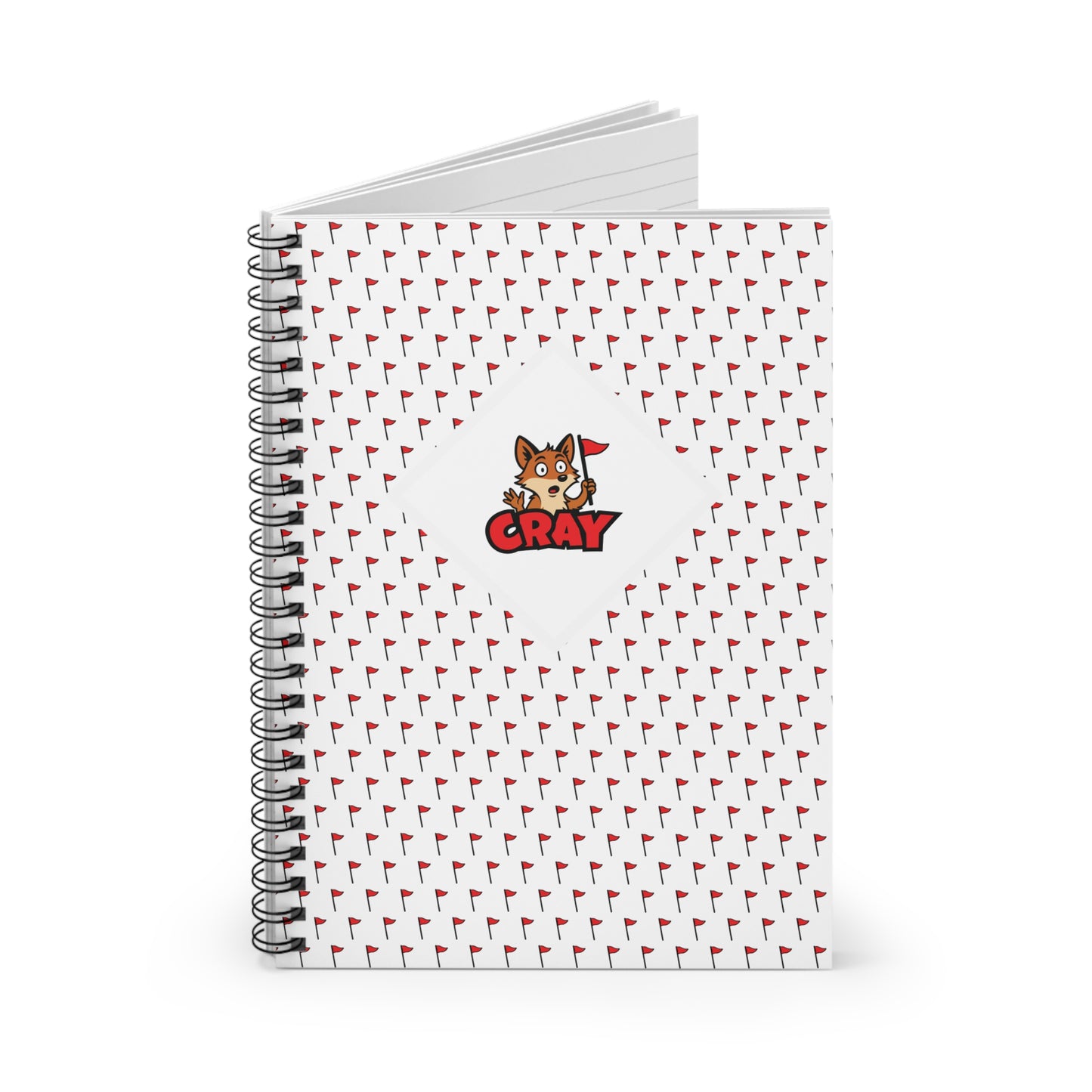 Flag Pattern Spiral Notebook - Ruled Line
