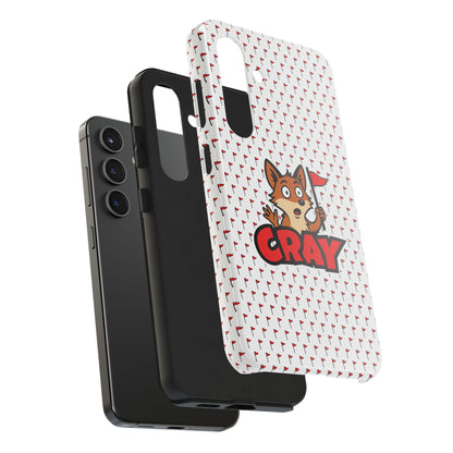 Cray Phone Case - White - Red Flag Fox