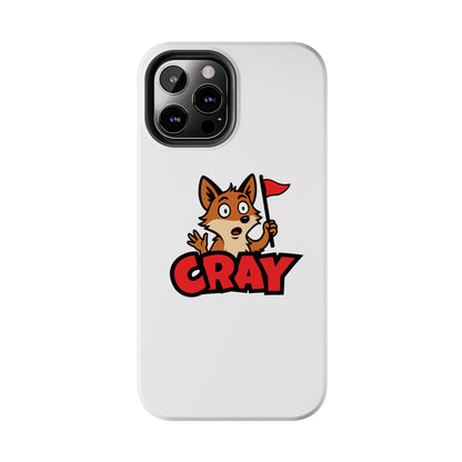 Cray Phone Case - White - Red Flag Fox