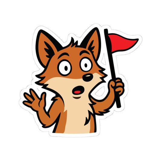 Cray Fox Mascot Sticker