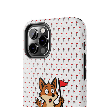 Cray Phone Case - White - Red Flag Fox