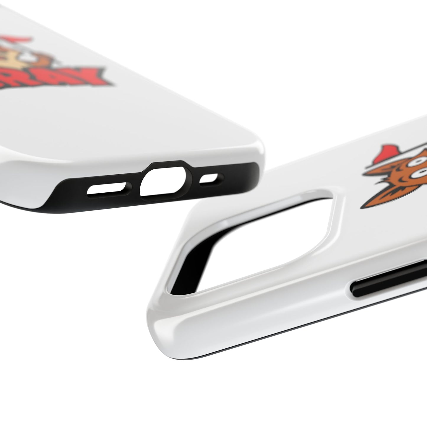 Cray Phone Case - White - Red Flag Fox