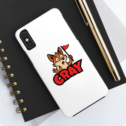 Cray Phone Case - White - Red Flag Fox