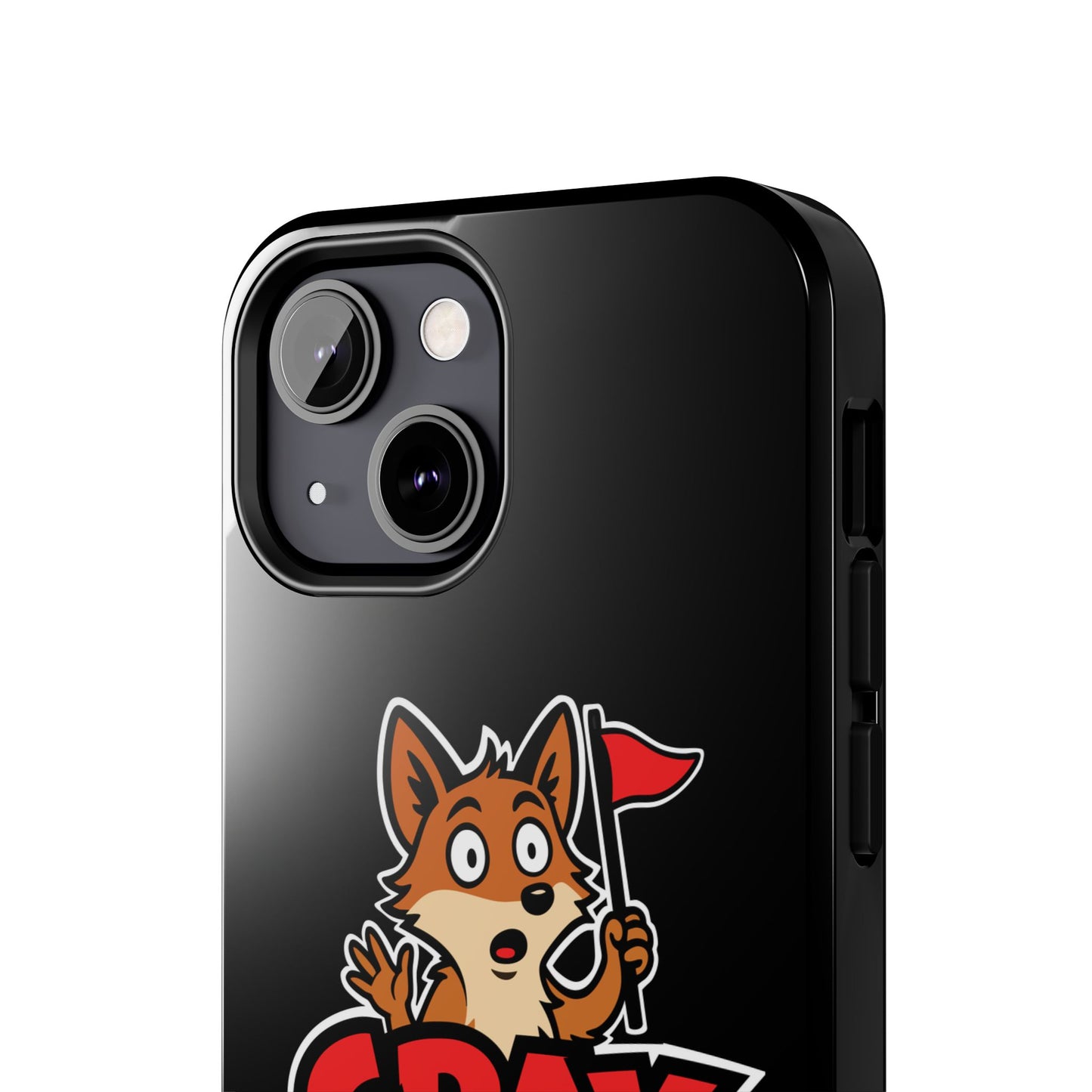 Cray Phone Case - Black - Red Flag Fox