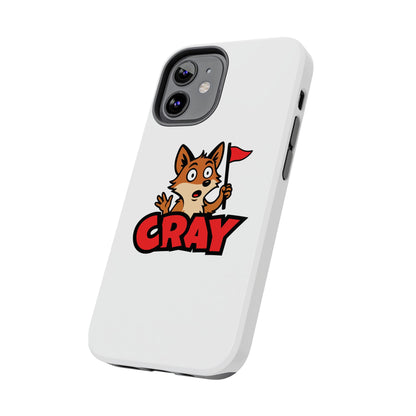 Cray Phone Case - White - Red Flag Fox