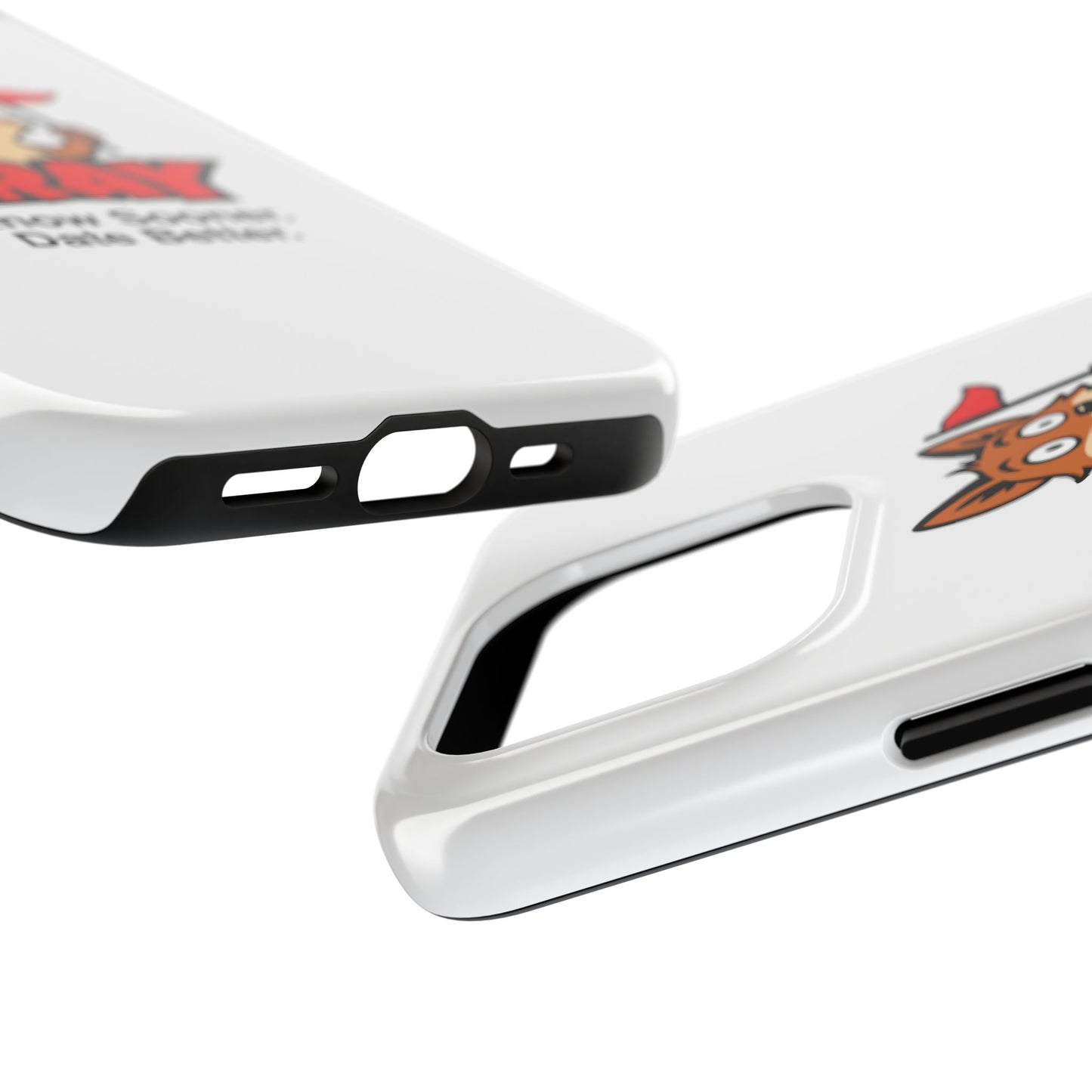 Cray Phone Case (tagline) - White - Red Flag Fox