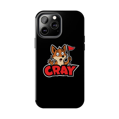 Cray Phone Case - Black - Red Flag Fox