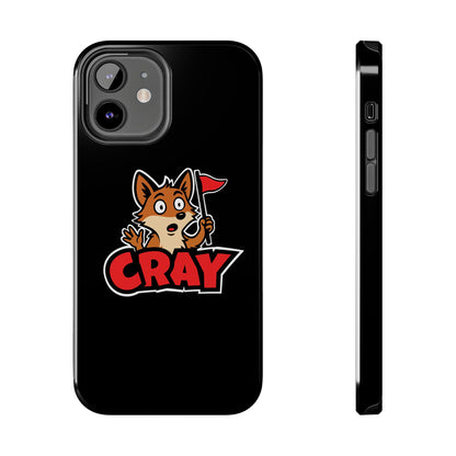 Cray Phone Case - Black - Red Flag Fox