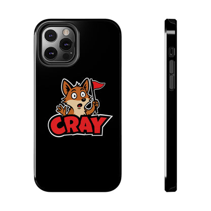 Cray Phone Case - Black - Red Flag Fox