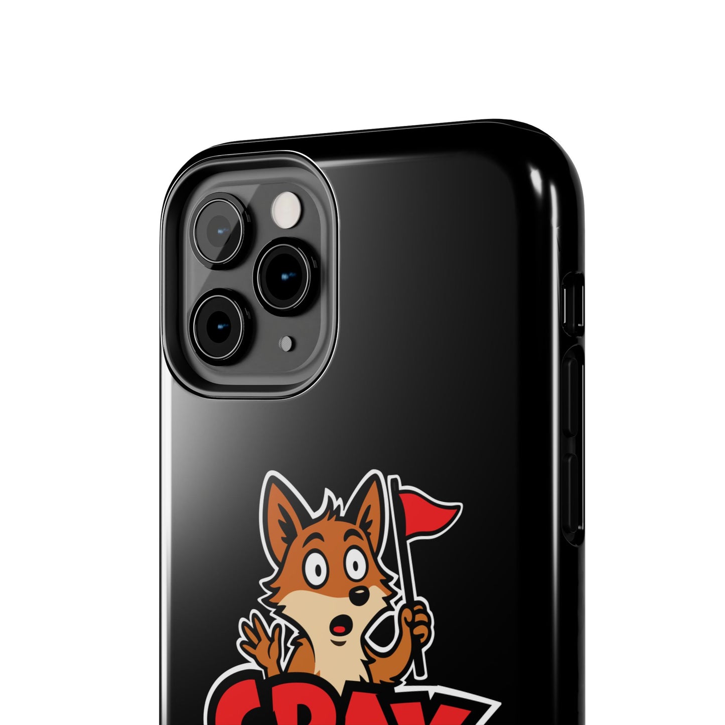 Cray Phone Case - Black - Red Flag Fox