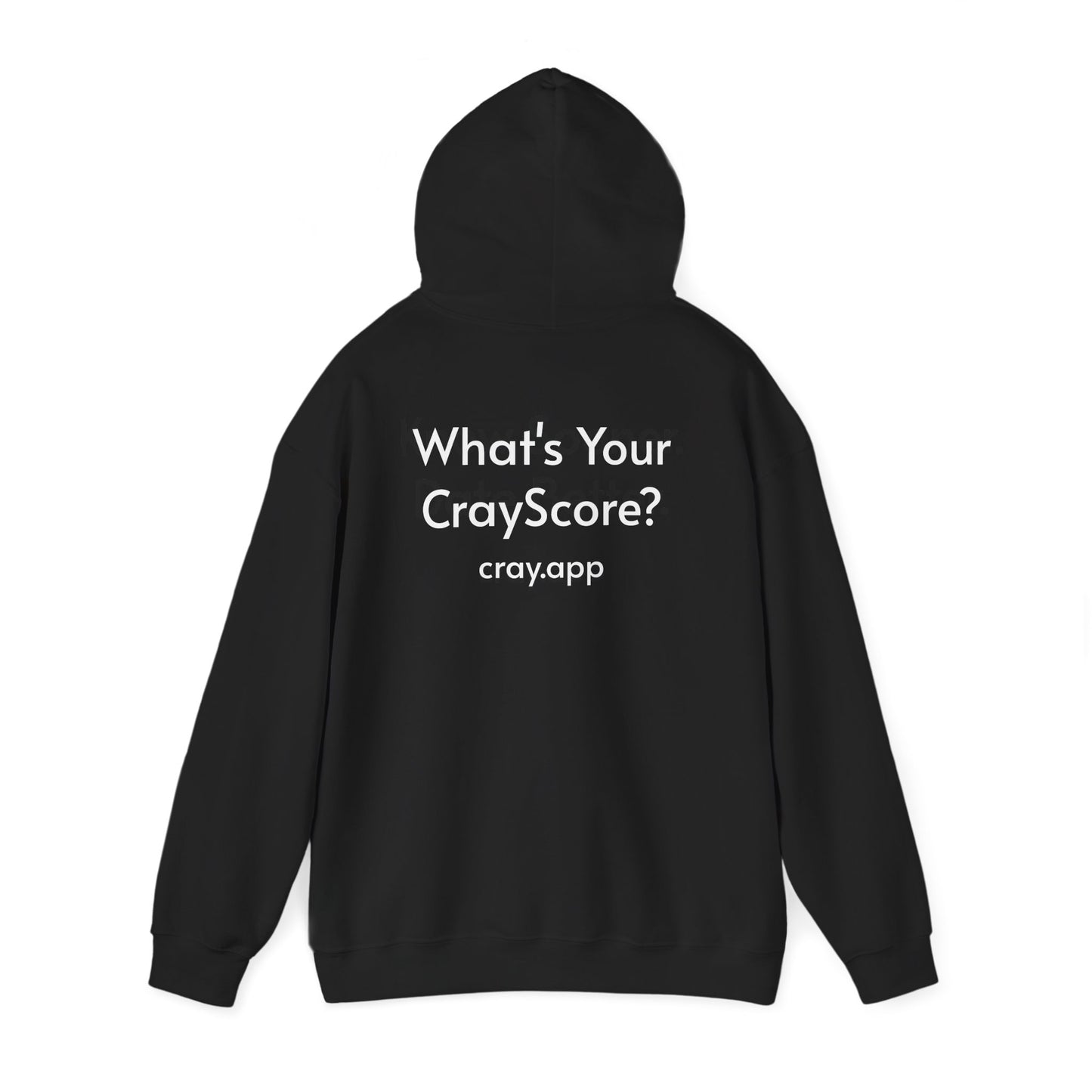 Cray Unisex Hoodie (tagline) - Black - Red Flag Fox
