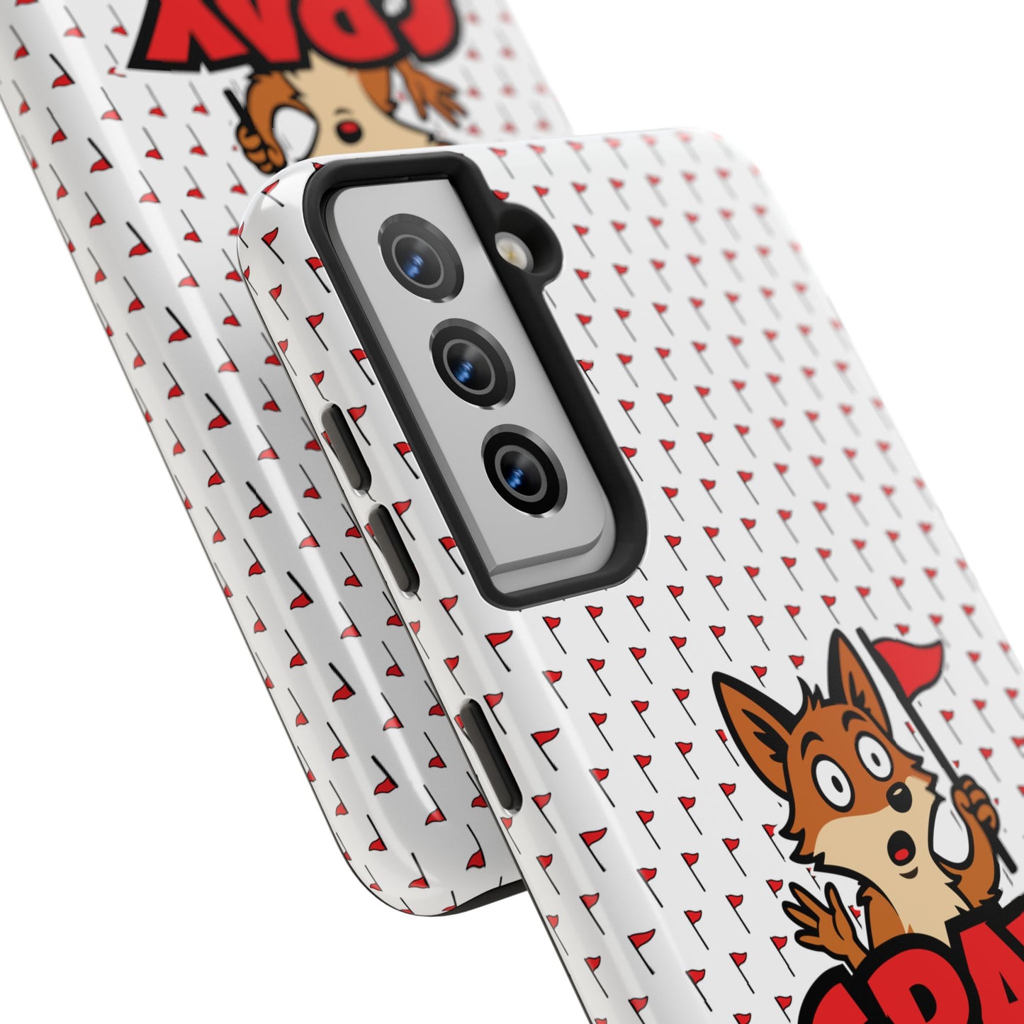 Cray Phone Case - White - Red Flag Fox