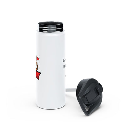 Cray Stainless Steel Water Bottle - White - Red Flag Fox