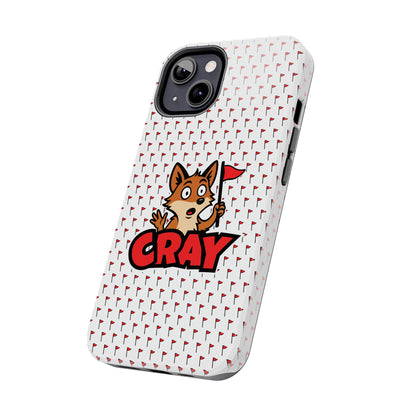 Cray Phone Case - White - Red Flag Fox