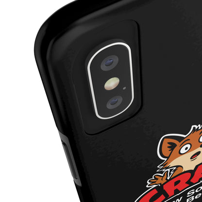 Cray Phone Case (tagline) - Black - Red Flag Fox