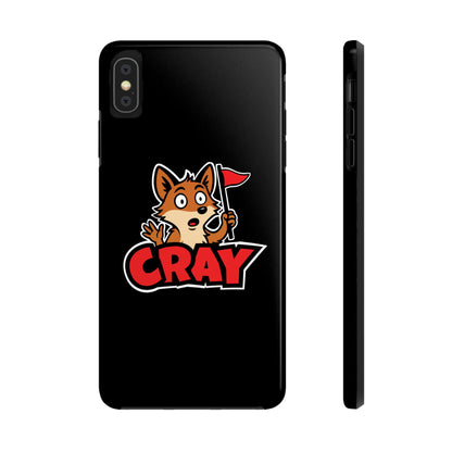 Cray Phone Case - Black - Red Flag Fox
