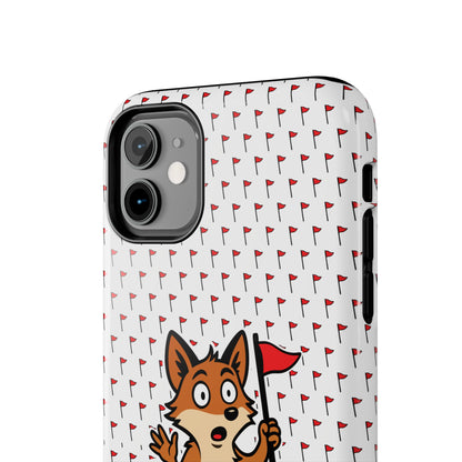 Cray Phone Case - White - Red Flag Fox