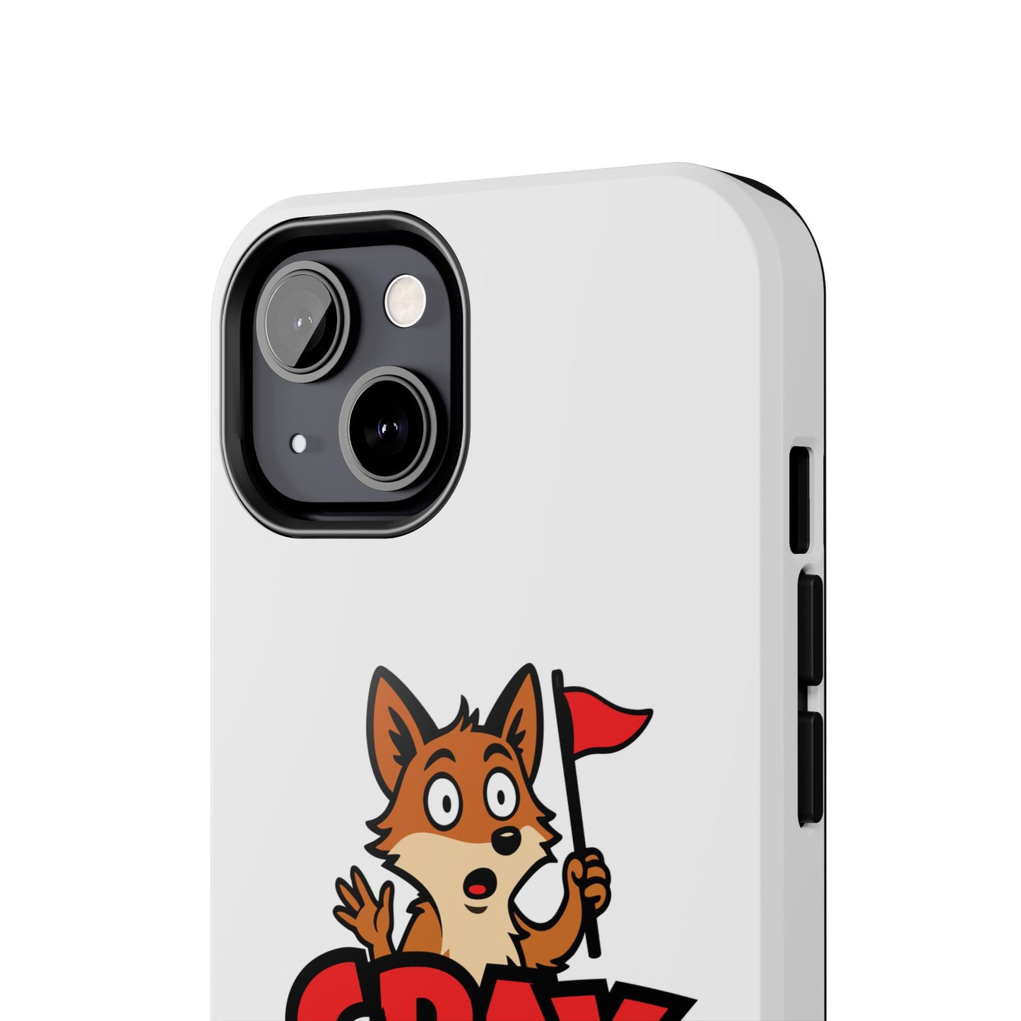 Cray Phone Case - White - Red Flag Fox