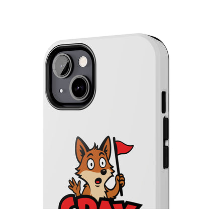 Cray Phone Case - White - Red Flag Fox