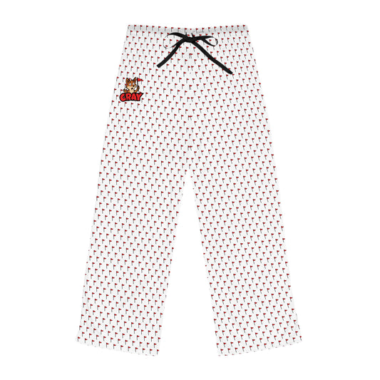 Cray Women's Fleece Pajama Pants with Flag Pattern