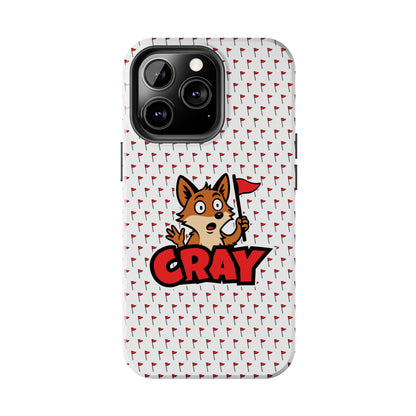 Cray Phone Case - White - Red Flag Fox