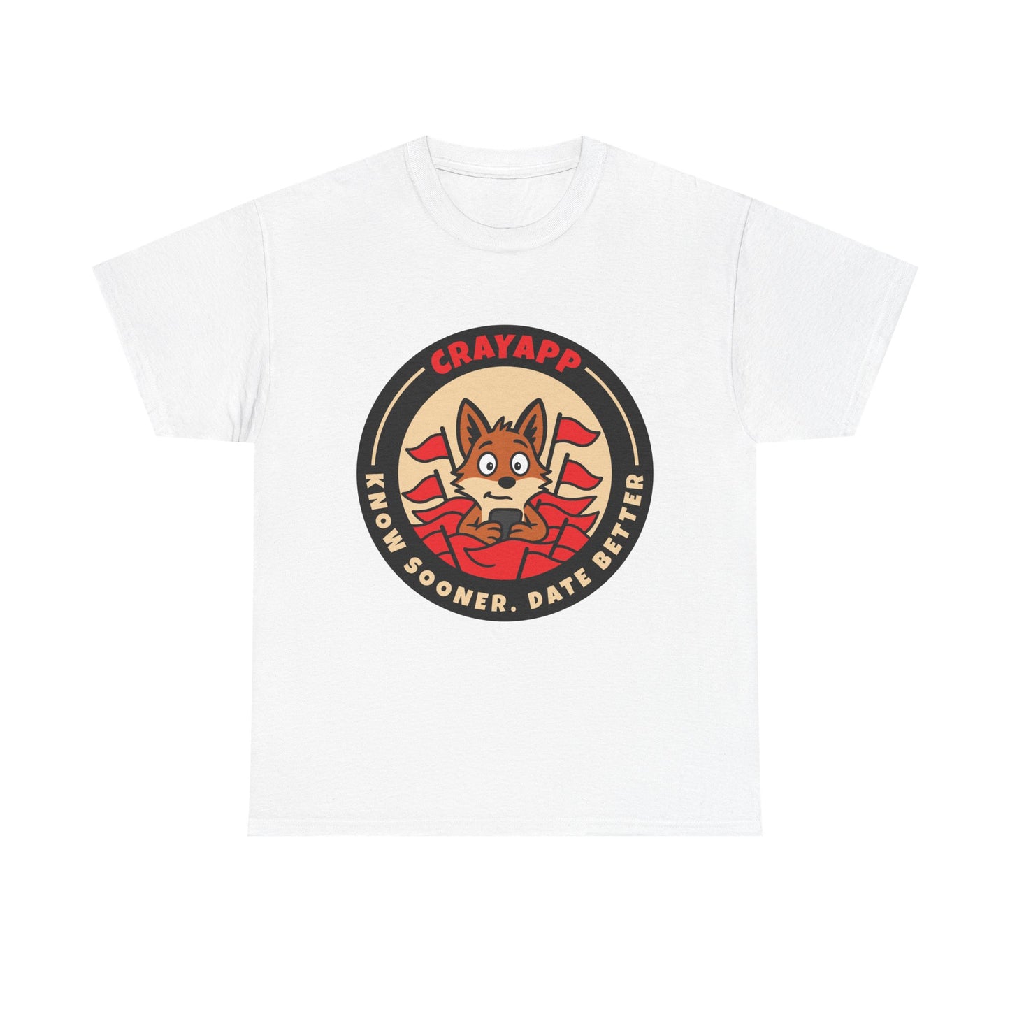 Cray "Red Flags Matter" Circle Design Unisex T-shirt