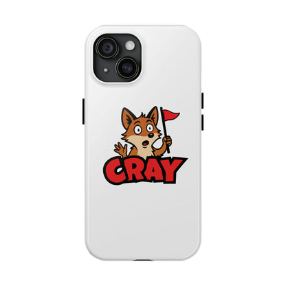 Cray Phone Case - White - Red Flag Fox