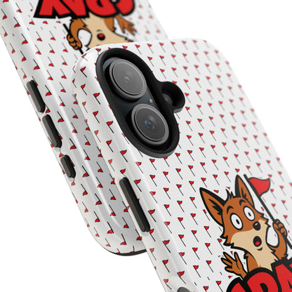 Cray Phone Case - White - Red Flag Fox