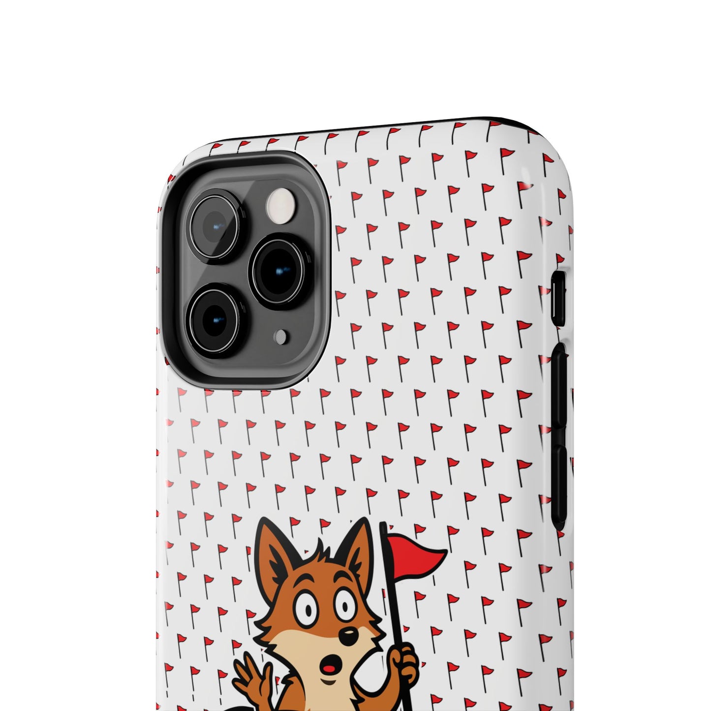Cray Phone Case - White - Red Flag Fox