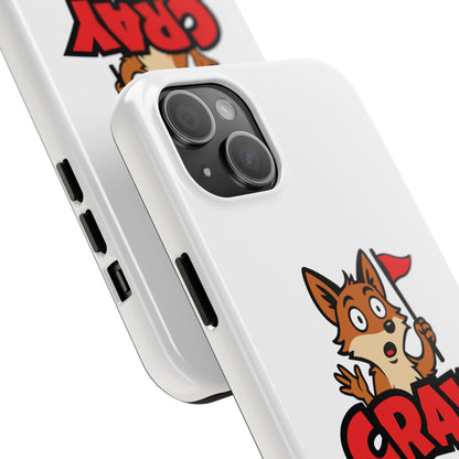 Cray Phone Case - White - Red Flag Fox