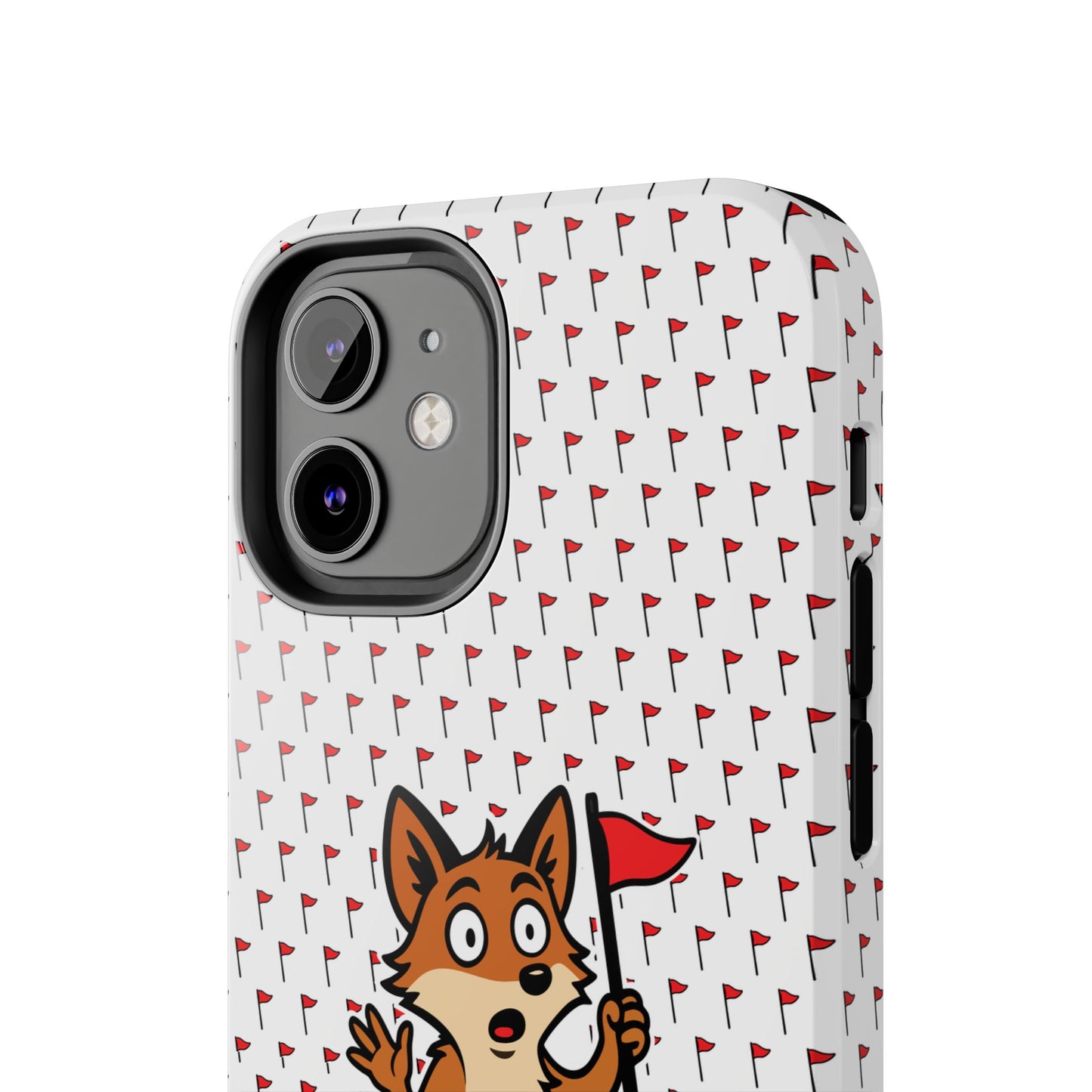 Cray Phone Case - White - Red Flag Fox