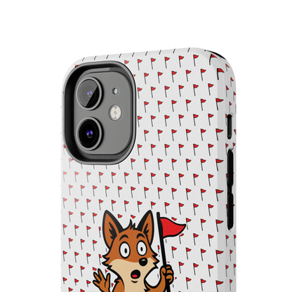 Cray Phone Case - White - Red Flag Fox