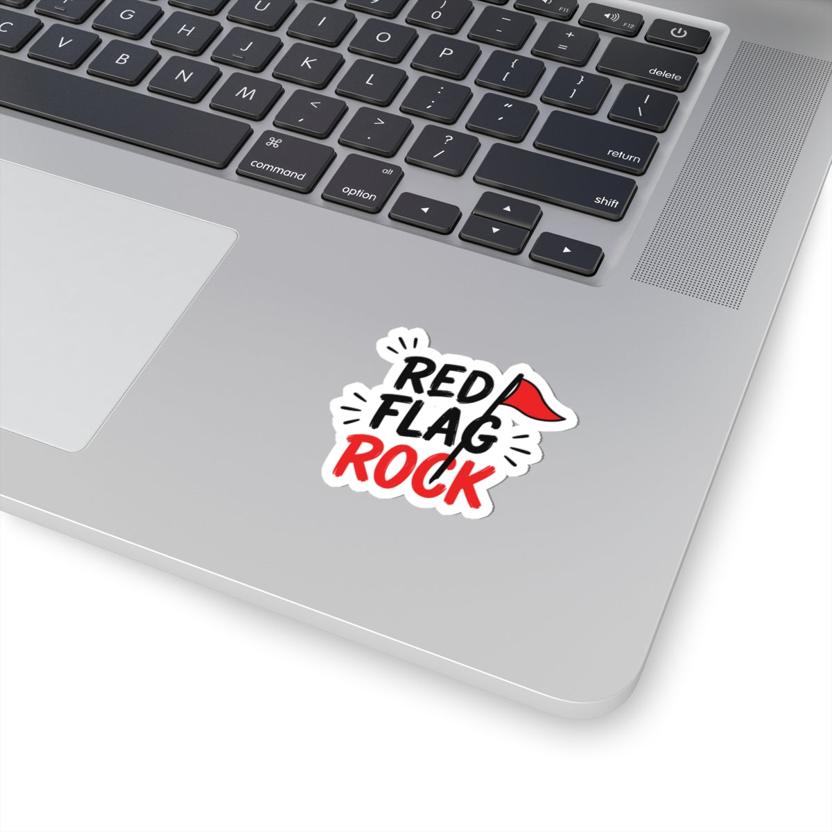 Red Flag Rock Sticker