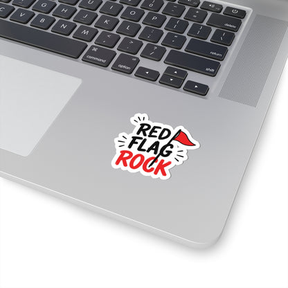 Red Flag Rock Sticker