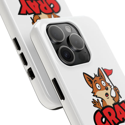 Cray Phone Case - White - Red Flag Fox