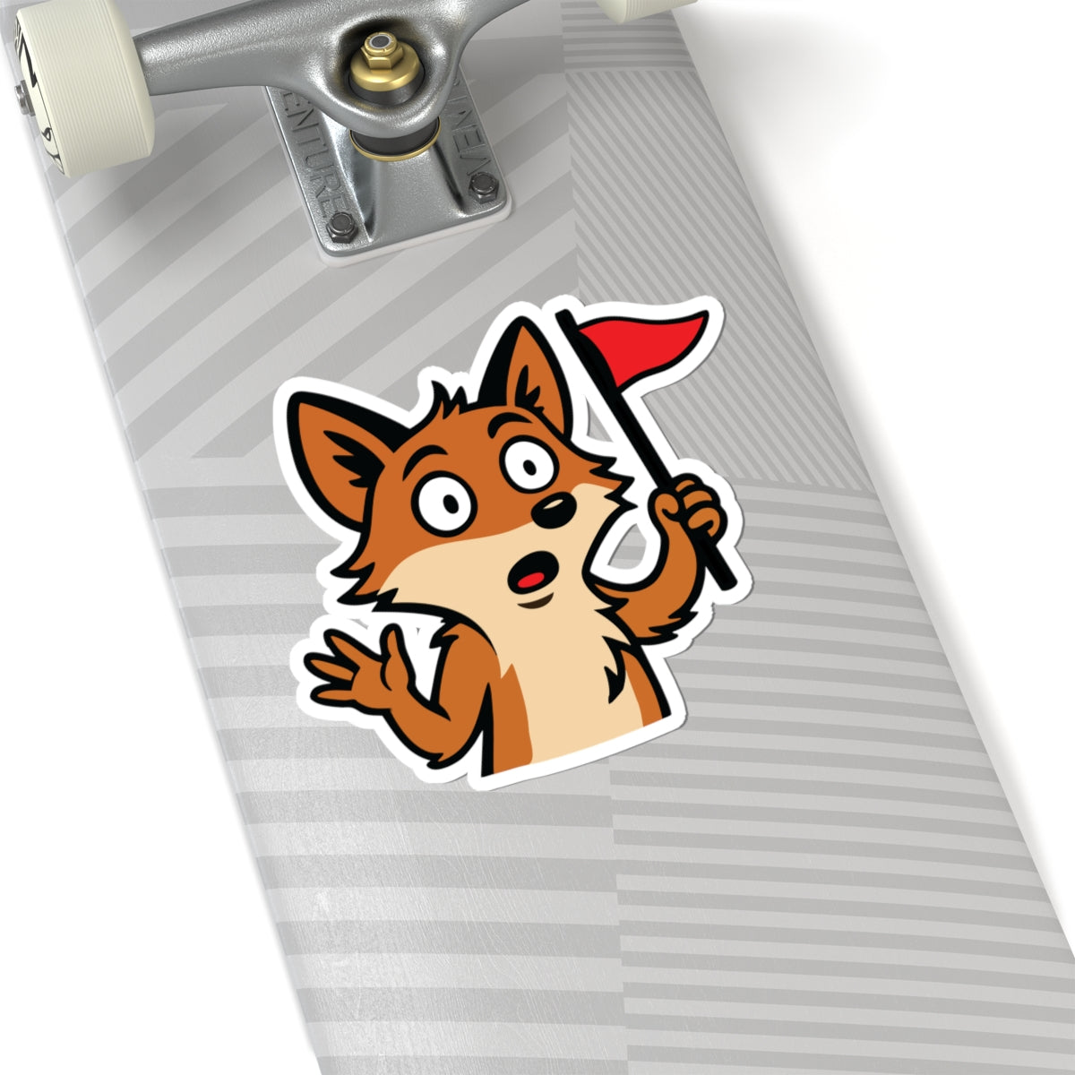 Cray Fox Mascot Sticker
