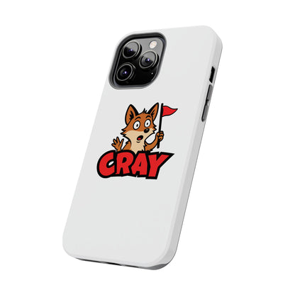 Cray Phone Case - White - Red Flag Fox