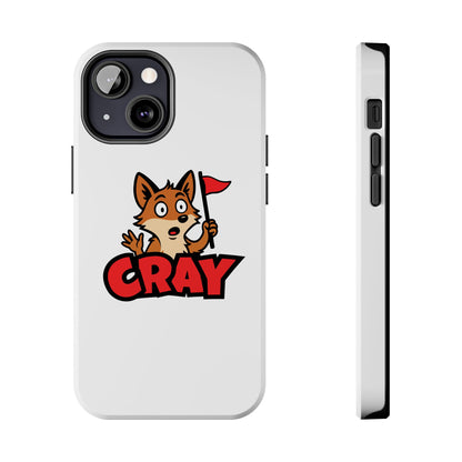 Cray Phone Case - White - Red Flag Fox
